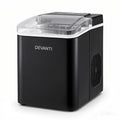 Devanti Ice Maker Machine Portable 12kg Countertop w/Self Cleaning 1.2L Black