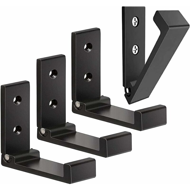 4 Pack Foldable Wall Hooks - Invisible Coat Hooks, Aluminum Wall Hook, Aluminum Alloy Wall Hanging Hook 90° Foldable