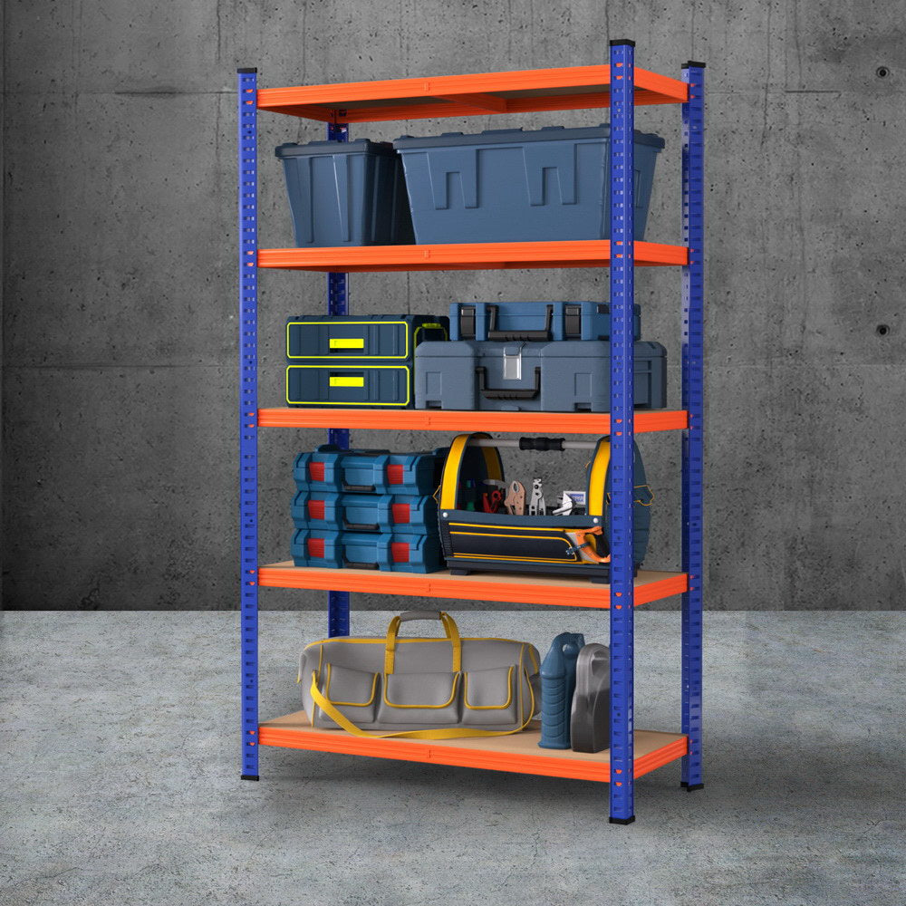 Heavy Duty 5-Tier Garage Shelving Rack 180cm – 1000KG Capacity Steel Storage Unit